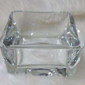 Krosno Poland Clear Glass Square Bowl